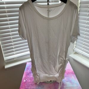 Lane Bryant size 14/16 side shirred tee short sleeves. NWOT